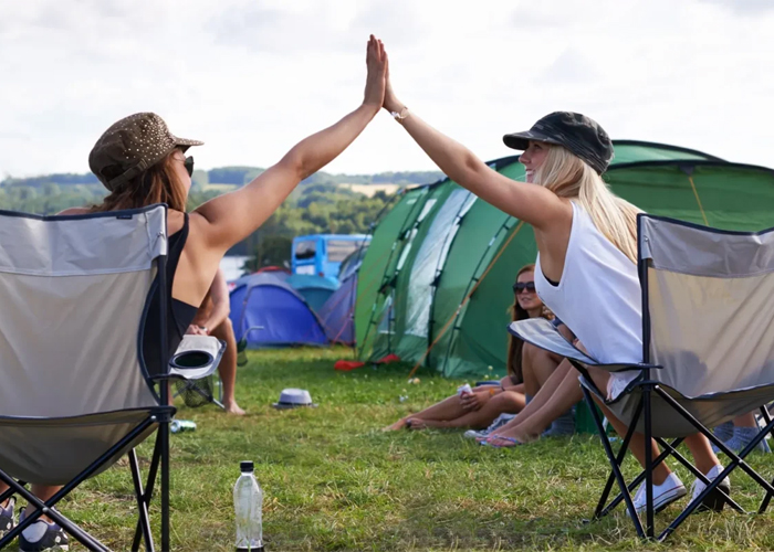 Camping At Alderfest Music Festival Shropshire